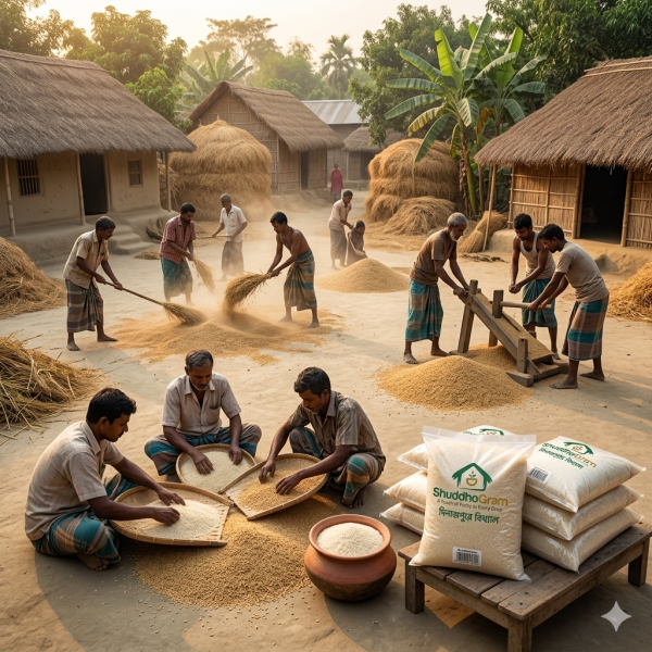 শুদ্ধগ্রাম চিনিগুড়া চাল - খাঁটি দেশি চিনিগুড়া ধানের আসল স্বাদ | ShuddhoGram Chinigura Rice - Authentic Indigenous Chinigura Paddy Taste