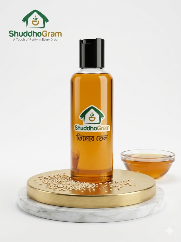 ShuddhoGram Extra Virgin Sesame Oil)